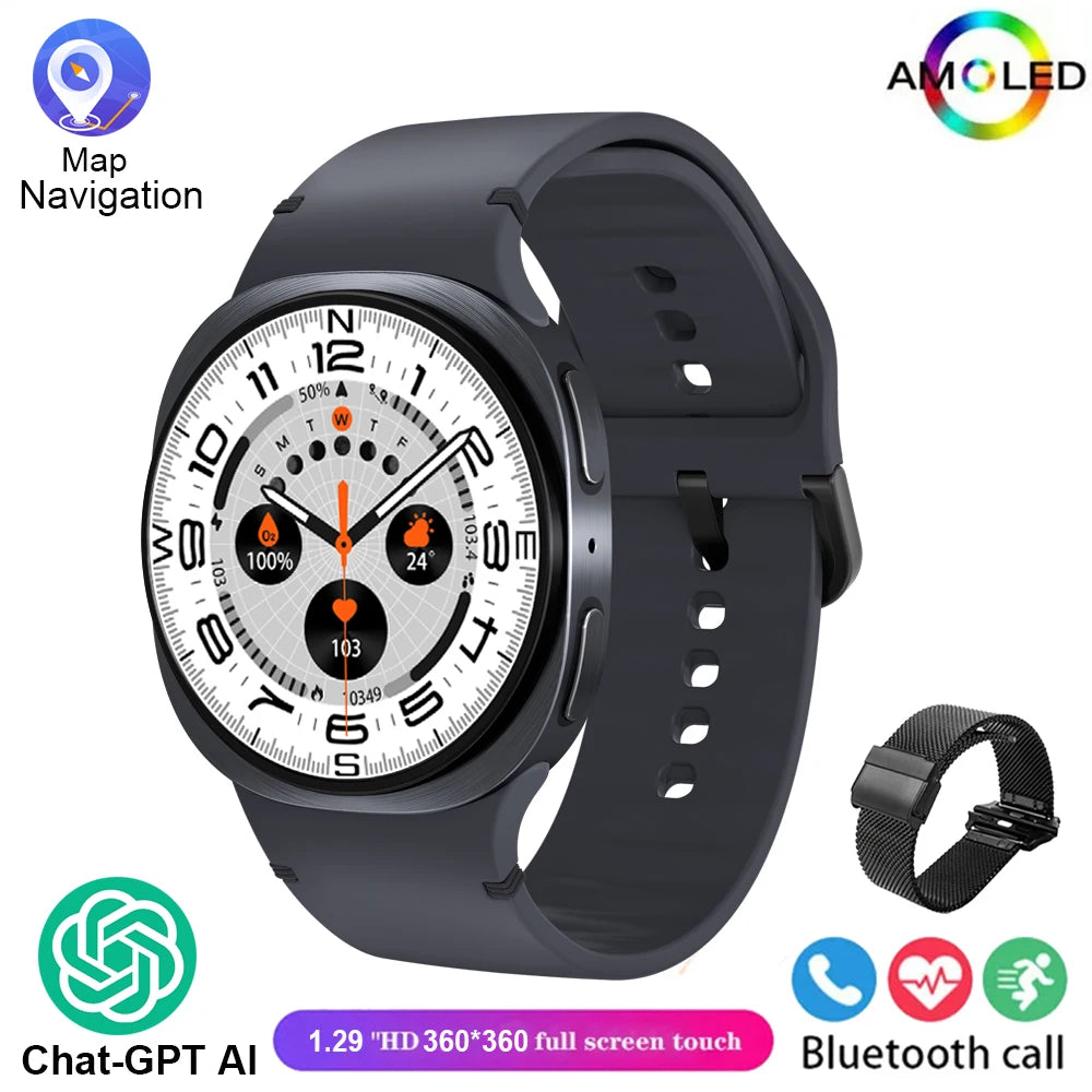 New Watch 8 Mini GPS Track Smart Watch For Men Women Health Sport AMOLED Heart Rate Bluetooth Call Waterproof Smartwatches 2025