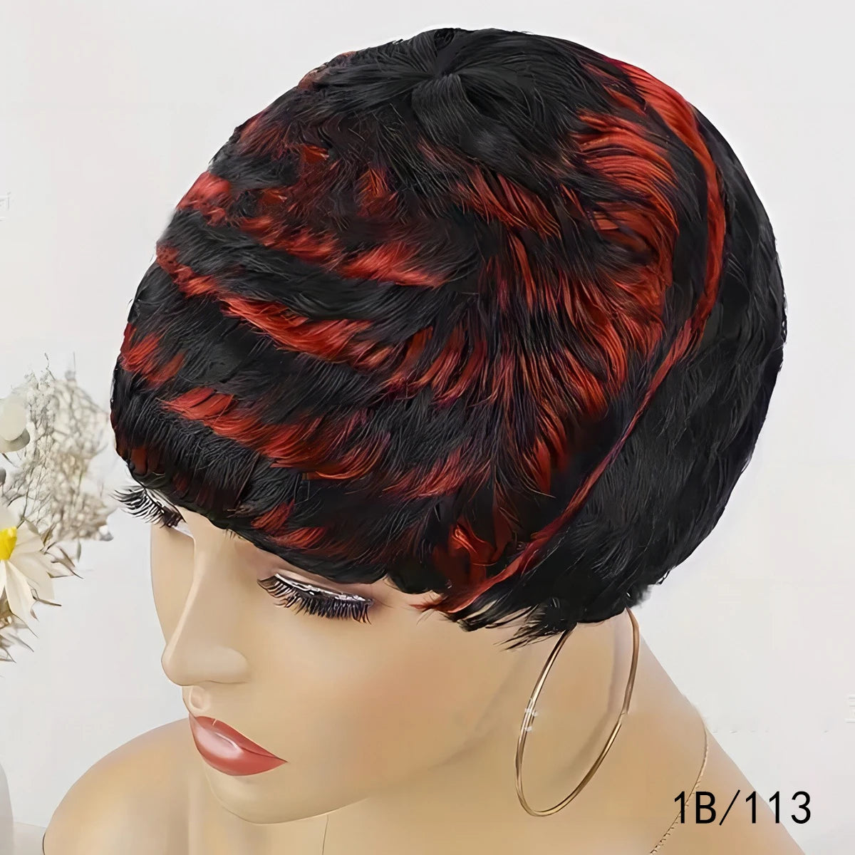 Synthetic Short Pixie Cut Wigs For Women Pixie Cut Short Wavy Layered Wigs Black Wavy Wigs Short Wigs Pixie Cut Wigs For Women