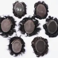 Human Hair Toupee For Men Thin Skin PU 8*10 Straight Hair Mens Wigs T4/613 Blonde Hair Replacement For Men Human Hair System