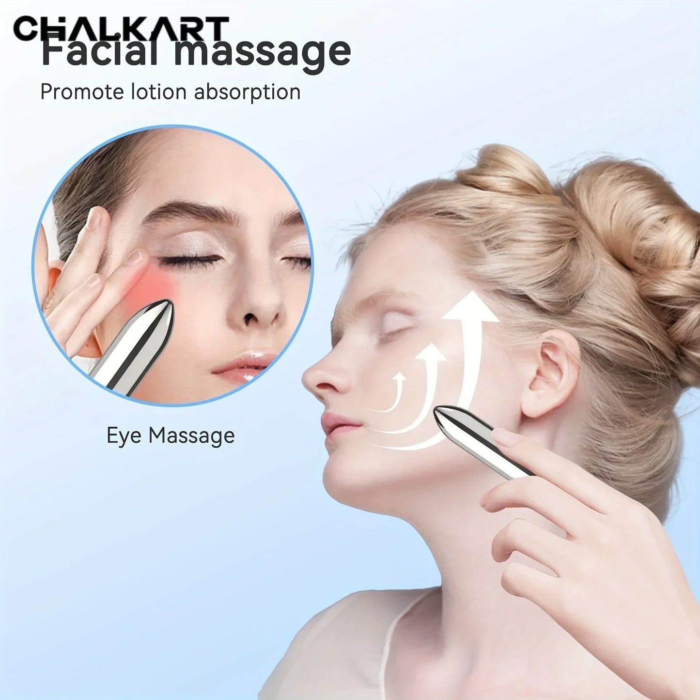 Vibrating Facial Massager Lipstick Shape Rechargeable for Serum Absorption Eye Care Mini Face Eye Massage Tool Beauty Device