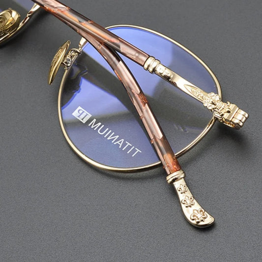 Eyeglass Frame For Men Titanium Acetate Designer Luxury Brand Women Myopia Reading Titanium Eyeglasses Prescription Eyewear