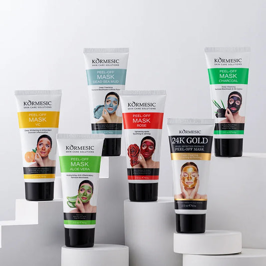 Bamboo Charcoal Black Cleansing Mud Mask to Clean Pores, Peel-Off Mask to Moisturize the Face, Deep Clean the Face, Fine Pores,