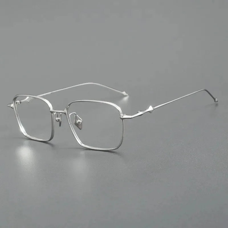 2025 Fashion Korean Titanium Glasses Frame Men Retro Square Eyeglasses Rectangular Eyewear Women Optical Lenses Prescription