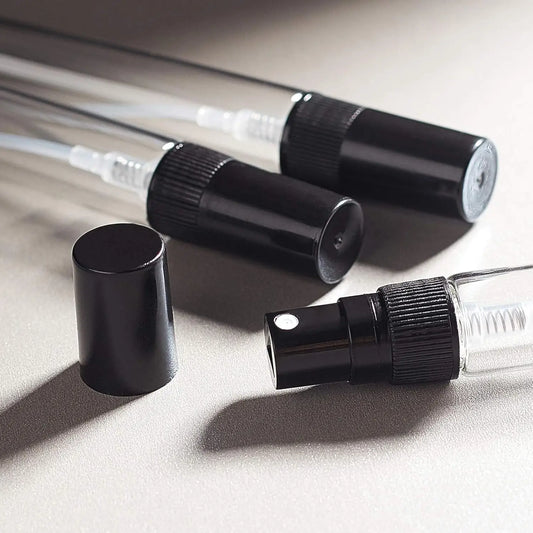 50PCS 2/3/5/10ml refillable glass spray bottles with 4 free accessories cosmetic containers perfume