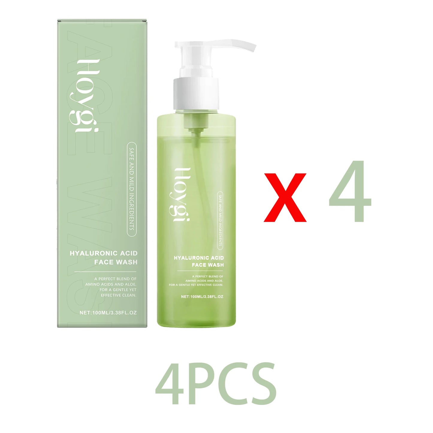 Hyaluronic Acid Face Cleanser Gel for Sensitive Skin Deep Pore Cleansing Makeup Remover Moisturizing Non Drying Formula 100ml