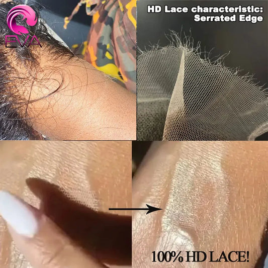 Skinlike HD Lace Frontal 13X4 13X6 Human Hair Closures Pre Plucked Invisible HD Lace Free Part 7x7 6x6 5x5 HD Lace Closure Only