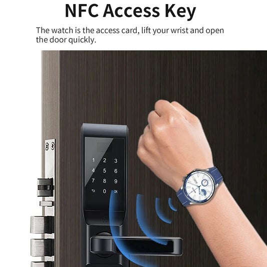 New For OPPO Smart Watch Men GPS Trajectory Compass 466*466 AMOLED HD Screen Bluetooth Call 120+Sports Fitness Man Smartwatch