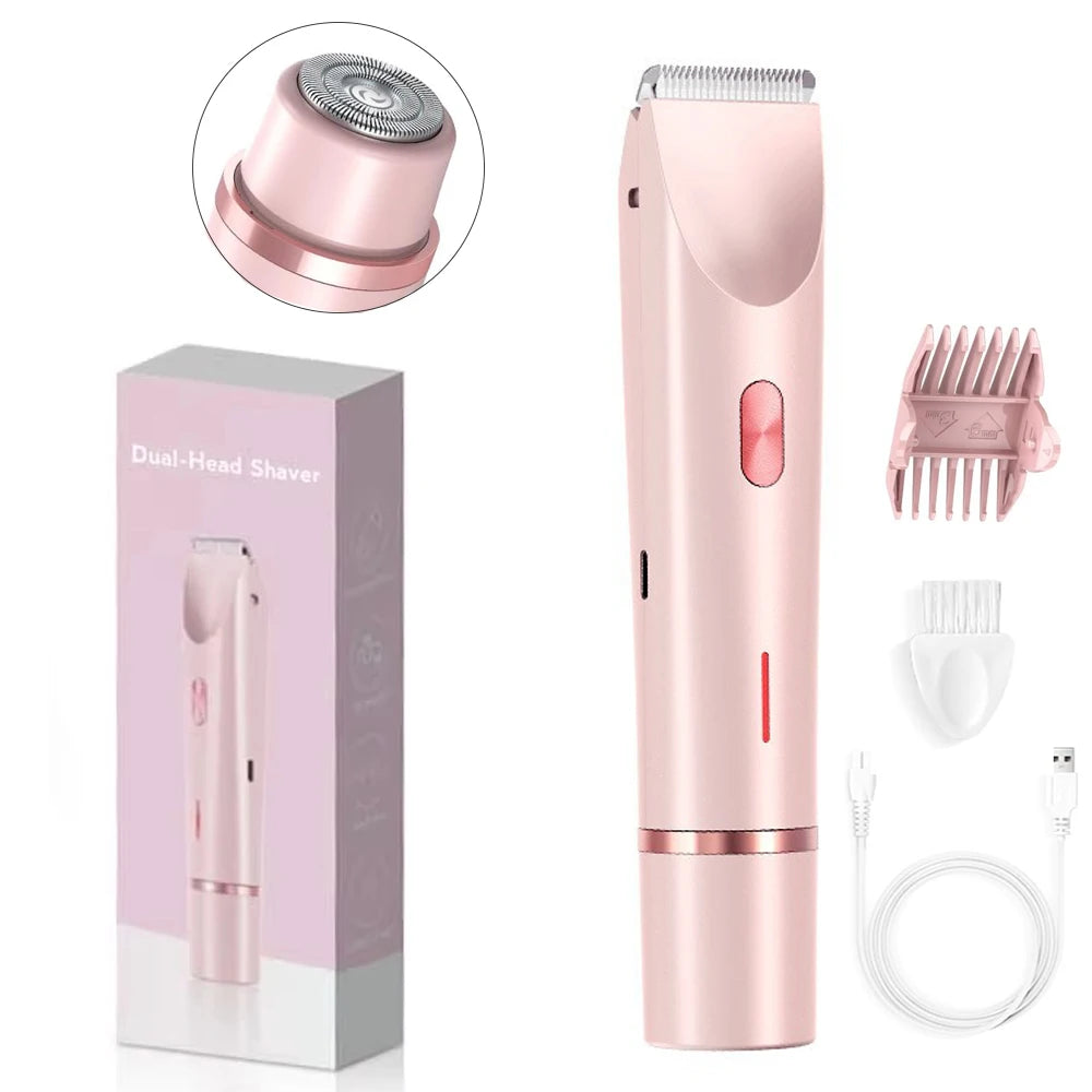 Electric Shaver for Women Arms Armpit Legs Pubic Hair Electric Razors for Women Rechargeable Bikini Trimmer for Women Body Hair