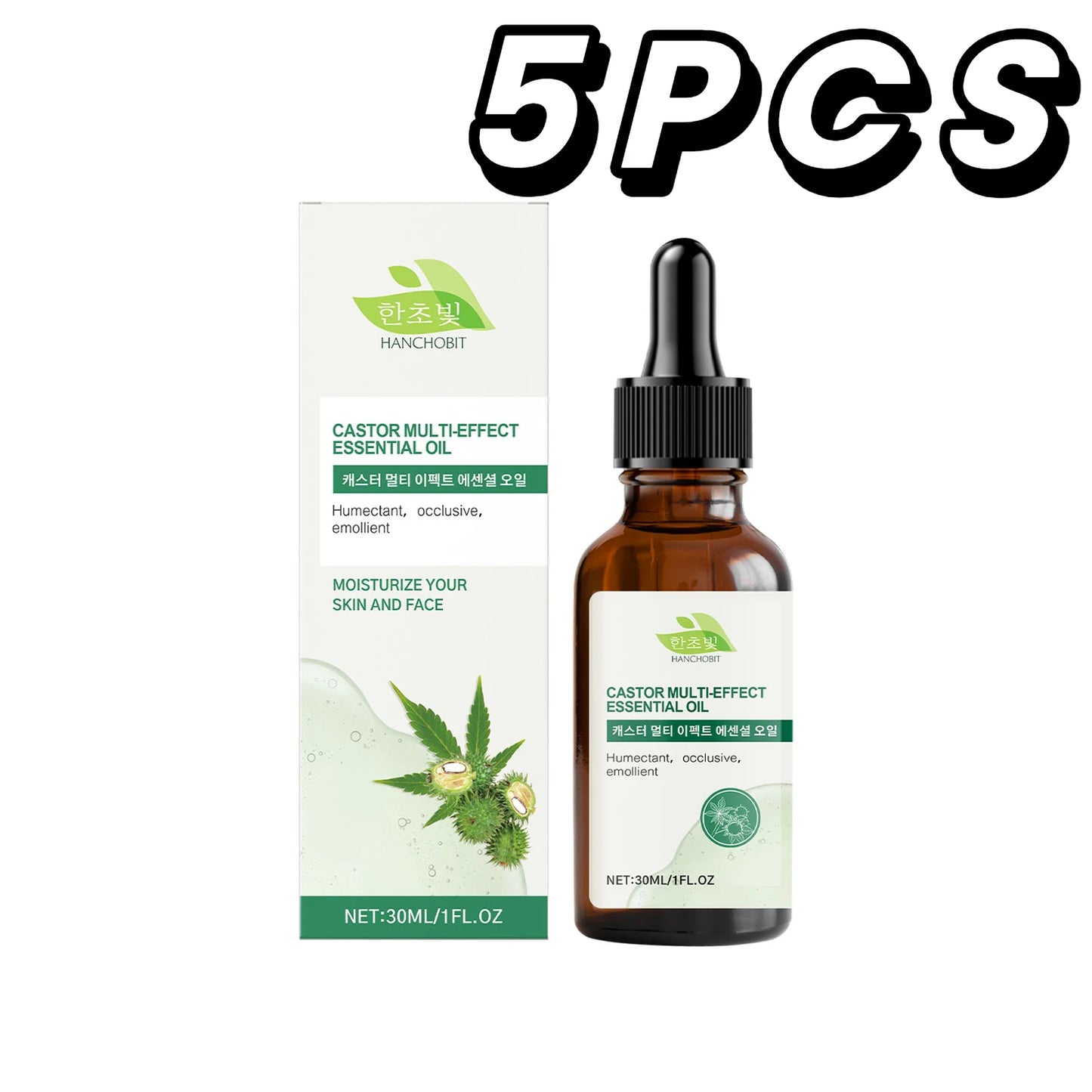 Pure Castor Hair Care Essential Oil Deep Nourish Scalp Repairing Damaged Hair Roots Scalp Treatment Serum Strengthen Hair Roots