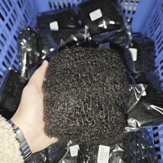 1Pc/30g Hair No Weft Brazilian Afro Kinky Curly Human Hair Bulk Remy Bulk for Braiding Extensions Natural Hai for Locs Braids