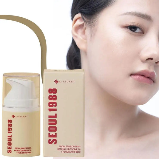 50ml Seoul 1988 Retinol Rice Soothing and Firming Cream Improves Dry and Rough Skin, Lifting and Firming Moisturizing Cream
