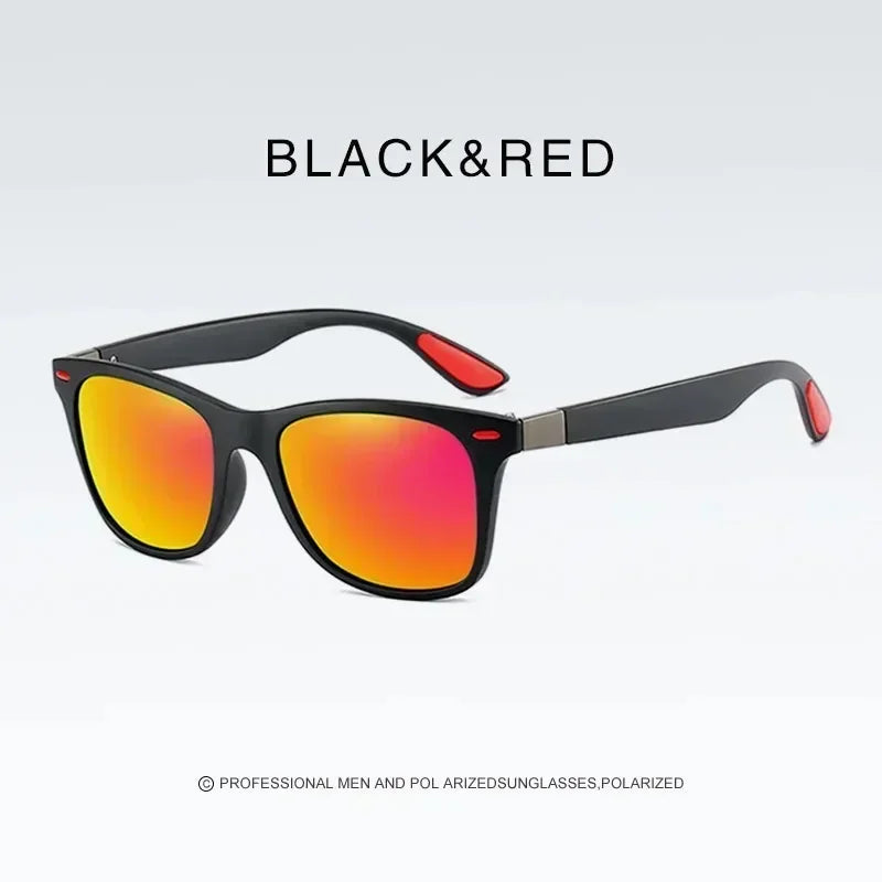 Fashion Vintage Square Polarized Sunglasses Classic Driving Fishing Brand Designer Sun Glasses Man Retro Shades UV400 Eyewear