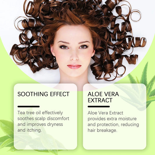 Hair care tea tree essential oil nourishes hair and repairs dry and bifurcated hair ends. Disposable pure tea essential oil