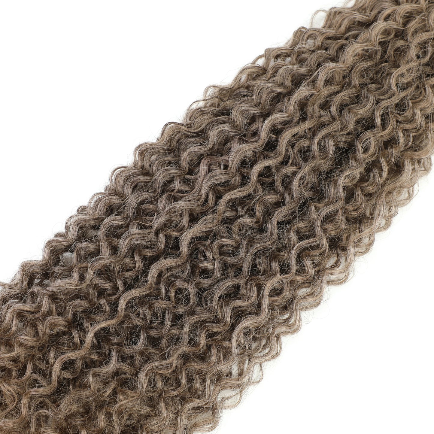 Magicae 30Inches Kinky Curly Hair Synthetic Brown Water Wave Hair Extension High Temperature Ombre Blond 27/613 Hair Bundles