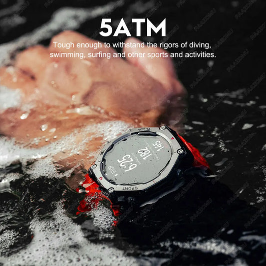 2025 Military GPS Waterproof Smart Watch 1.46" HD AMOLED Built-in 6 Frequency Satellite Outdoors Sports Fitness Smartwatch Men