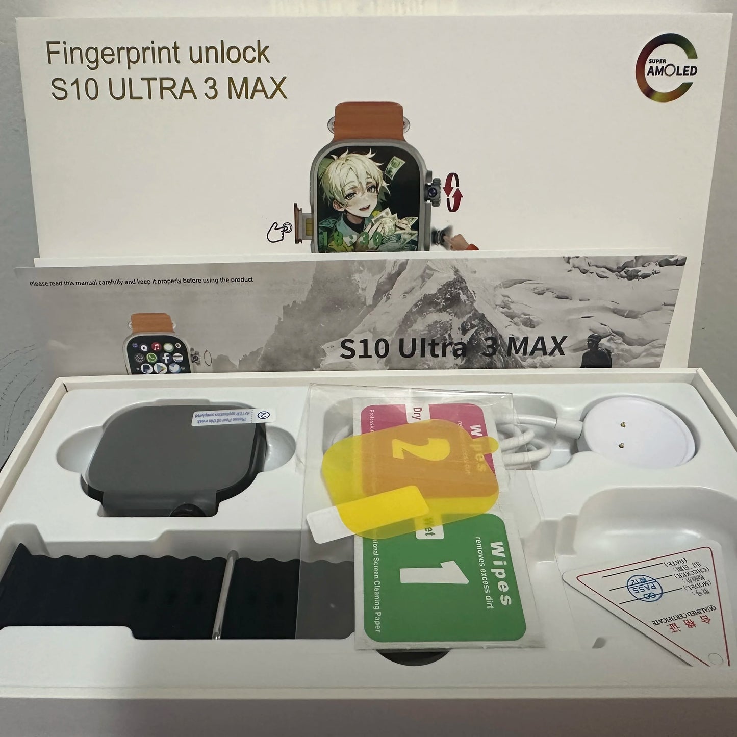 S10 ultra 3 max SmartWatch 4G/5G Android OS GPS 2.2inch AMOLED Smart Watch Play Store Download TOUCH ID SIM Card WIFI Men Women