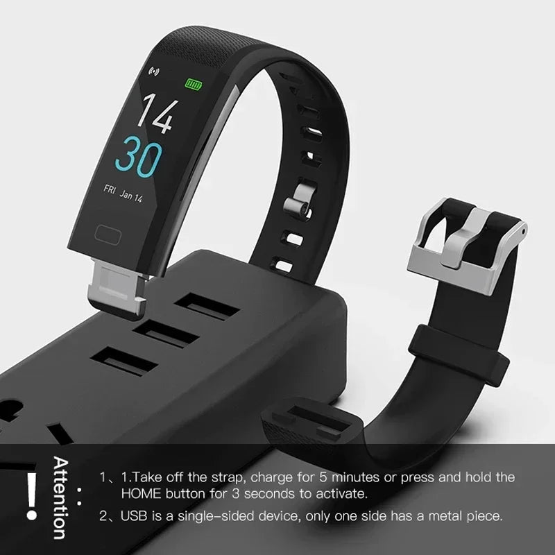 XIAOMI Men's Sports Wristbands Women Bracelet Temperature Measurement Blood Pressure Heart Rate Pedometer Smart Bracelet Watch