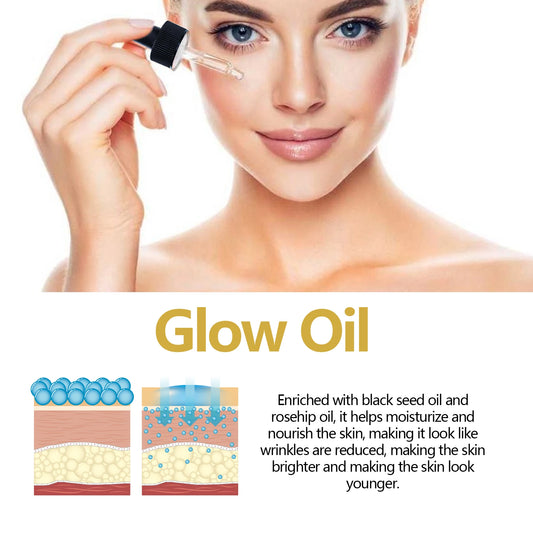 Facial Oil Anti Aging Face Treatment Hydrating Moisturizer Wrinkle Reducer for Dry Skin Rosehip Oil Brightening 30ml Non Greasy