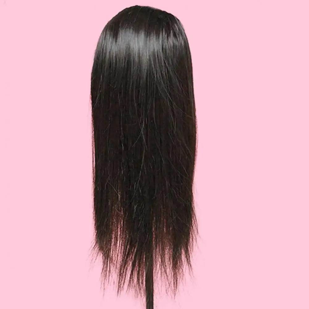 55cm Practice Training Head Hair Model Hairdressing Mannequin Doll Head Model With Long Synthetic Hair For Braiding Practice