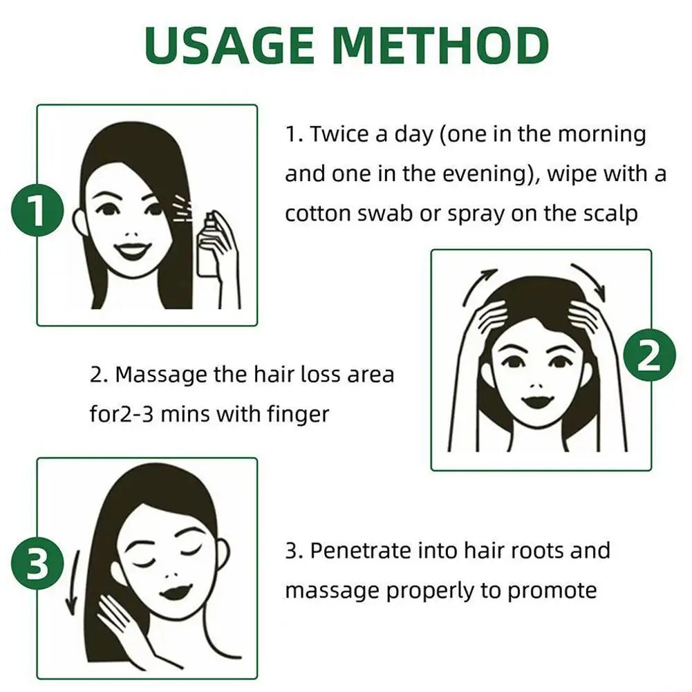 OUHOE Natural Herbal Nutritive Ginseng Hair Essence Prevents Hair Loss Conditioner Hair Spray Nourish Scalp Hair Care