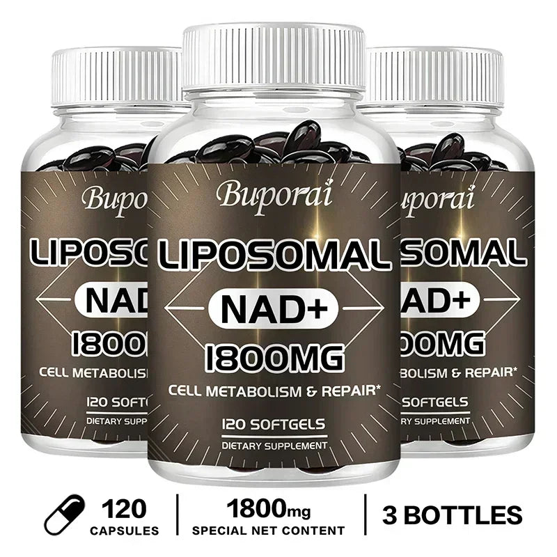 Liposomal NAD Supplement - Promotes Overall Health, Enhances Energy, Repairs Cells, Boosts Immunity, Efficient Absorption