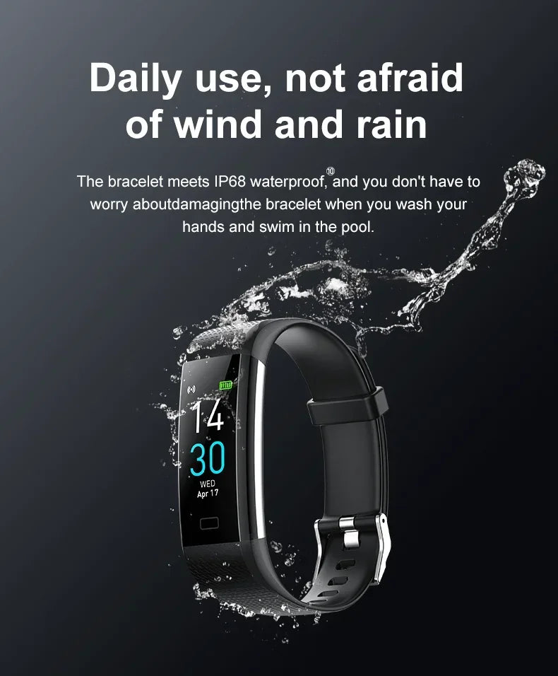 XIAOMI Men's Sports Wristbands Women Bracelet Temperature Measurement Blood Pressure Heart Rate Pedometer Smart Bracelet Watch