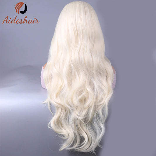 synthetic wig Europe and the United States new midsection long curly hair wig is versatile