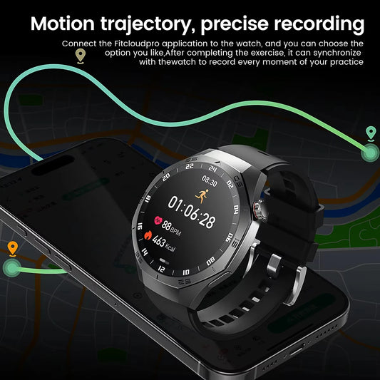 Original New S5 Smartwatch Men 360*360 HD AMOLED Screen GPS Motion Track Heart Rate Bluetooth Call IP68 Waterproof Smartwatch