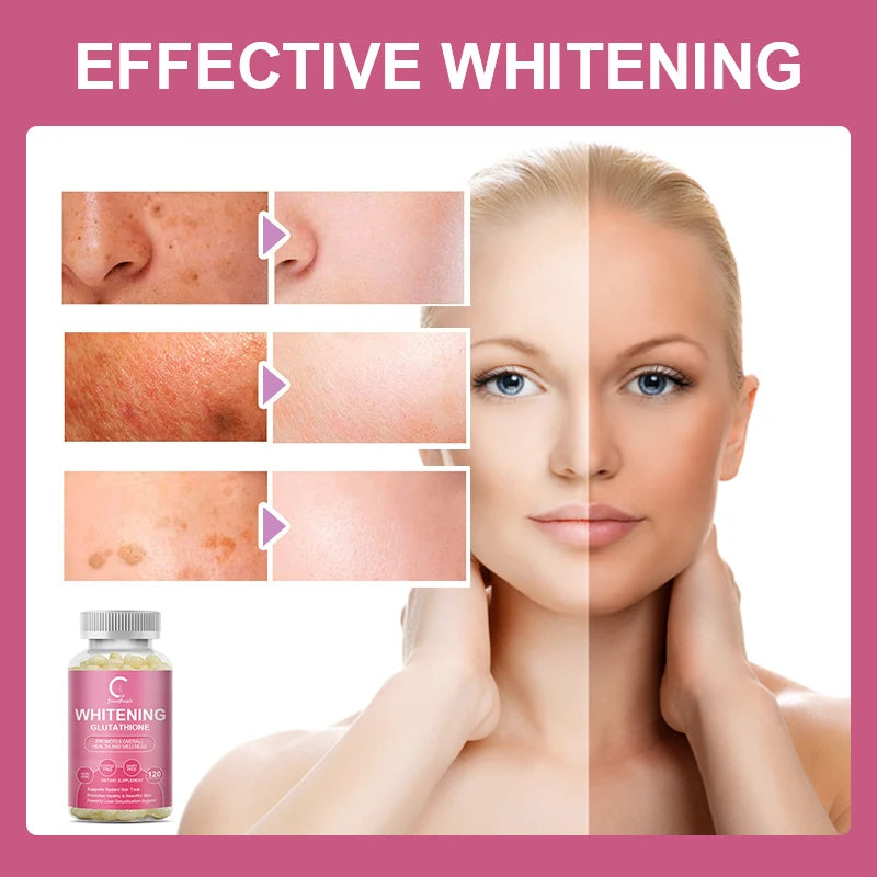 Glutathione Capsules,Collagen, Antioxidant Anti-Aging, Boosting Immunity, Glowing Skin, Beauty Health Supplement Free Shipping