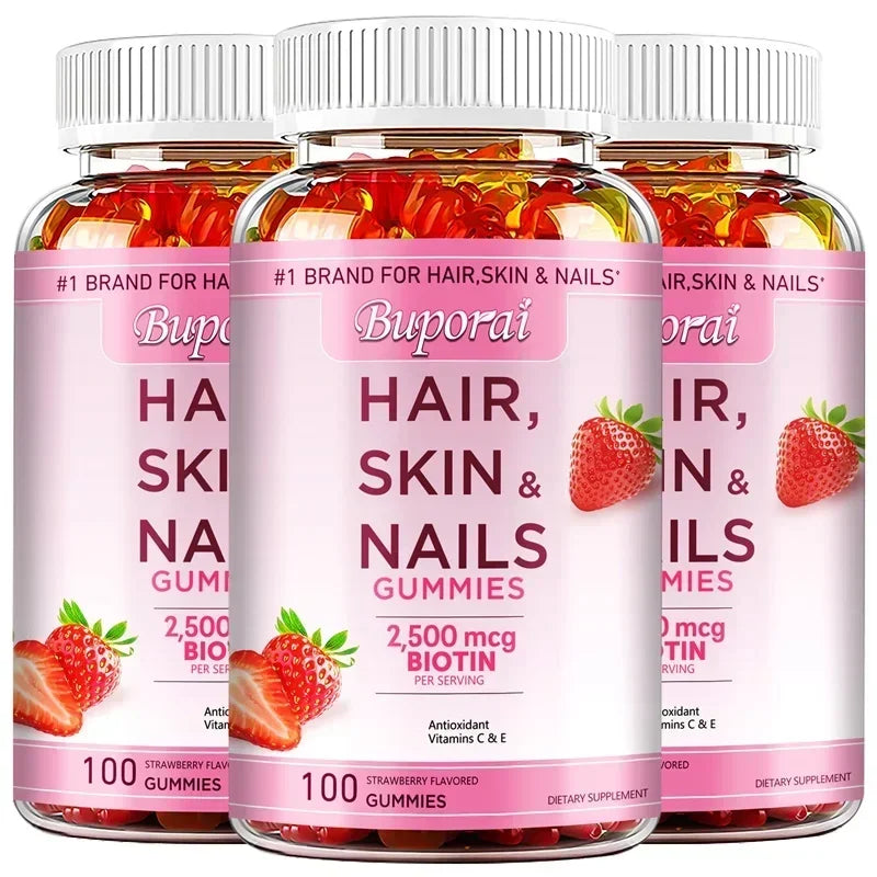 Hair, Skin and Nails Gummies - Supports Skin Care, Nails, Hair, Antioxidants and The Immune System, AntioxidantSupplements