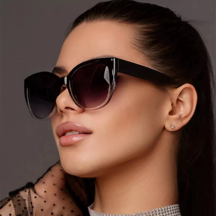 Fashion Street Trend Cat Eye Sunglasses Women Leopard Square Frame Sun Glasses UV400 Lady Brand Designer Eyewear משקפי שמש לנשים