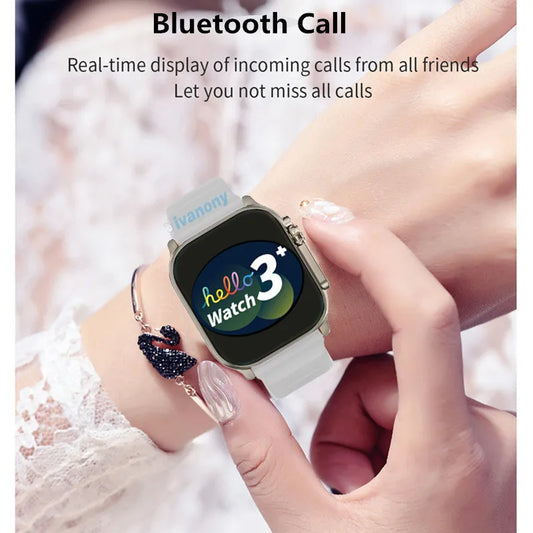 Smart Watch Hello Watch 3 Plus Bluetooth Call Voice Assistant 49mm AMOLED 4GB/ROM NFC GPT Compass Photo Album Smartwatch Men