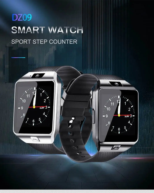 DZ09 Smart Watch Men Women Full Touch Screen Sport Waterproof Pedometer Smartwatch With Sim Card Android Watch Connected Whatsap