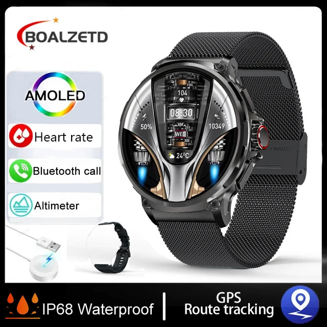 2025 New 1.85inch Smart Watch Men Ultra 710mAh Large Battery Bluetooth Call 400+ Watch Faces Sport Outdoor Waterproof Smartwatch