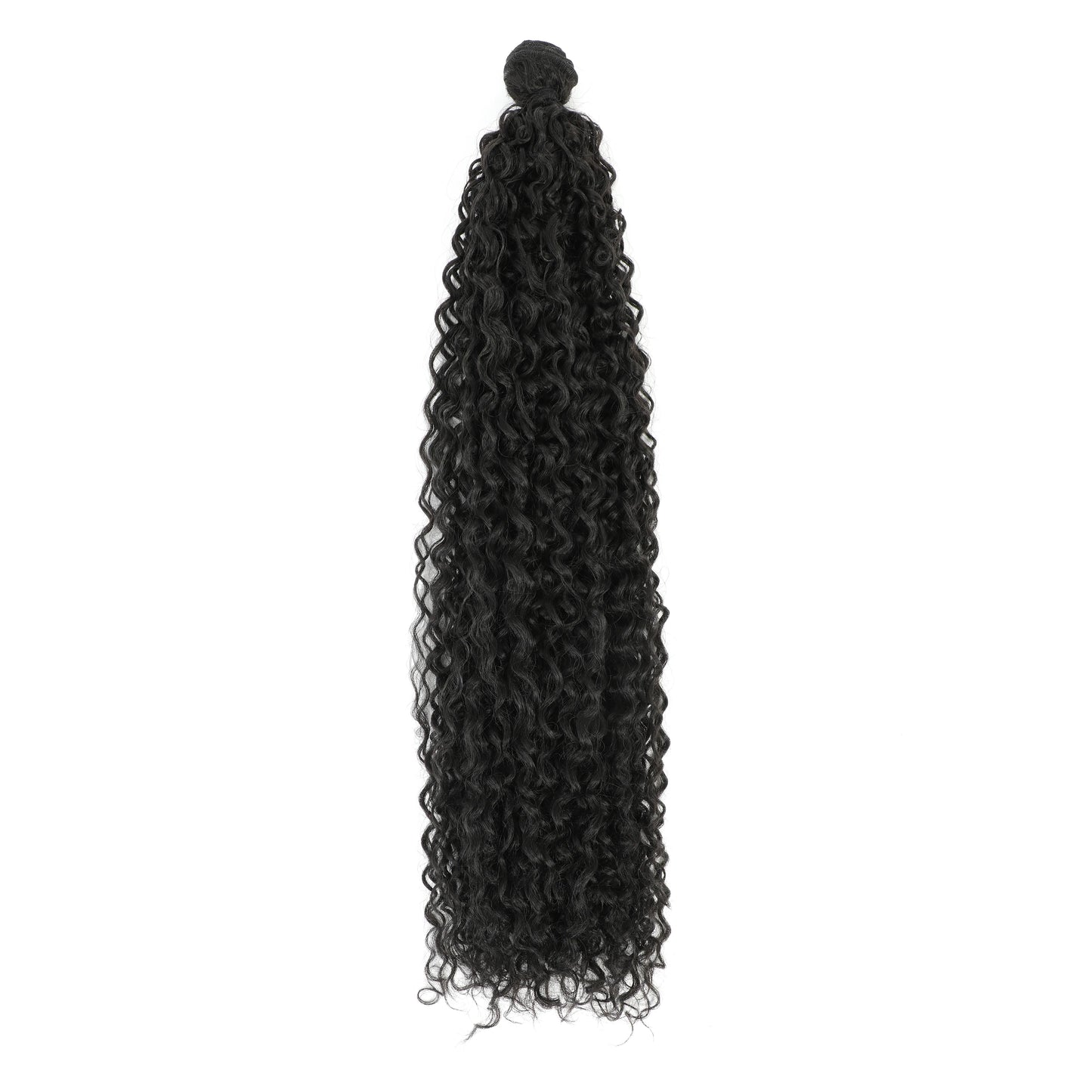 Magicae 30Inches Kinky Curly Hair Synthetic Brown Water Wave Hair Extension High Temperature Ombre Blond 27/613 Hair Bundles