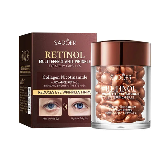 SADOER Retinol Eye Serum for Eyes skincare Anti Dark Circles Moisturizing Firming Nourishing Eye Cream Skin Care Products