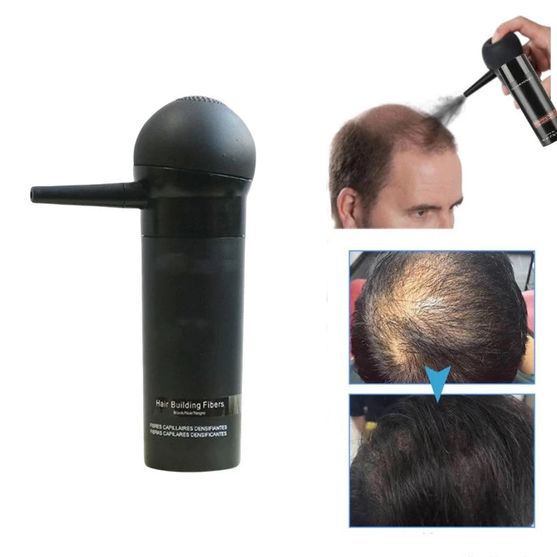 3pcs 27.5g Hair Building Fiber Natural Keratin Styling Powder Loss Bald Fibre Pack Building Hairline Optimizer Dense Hair Growth