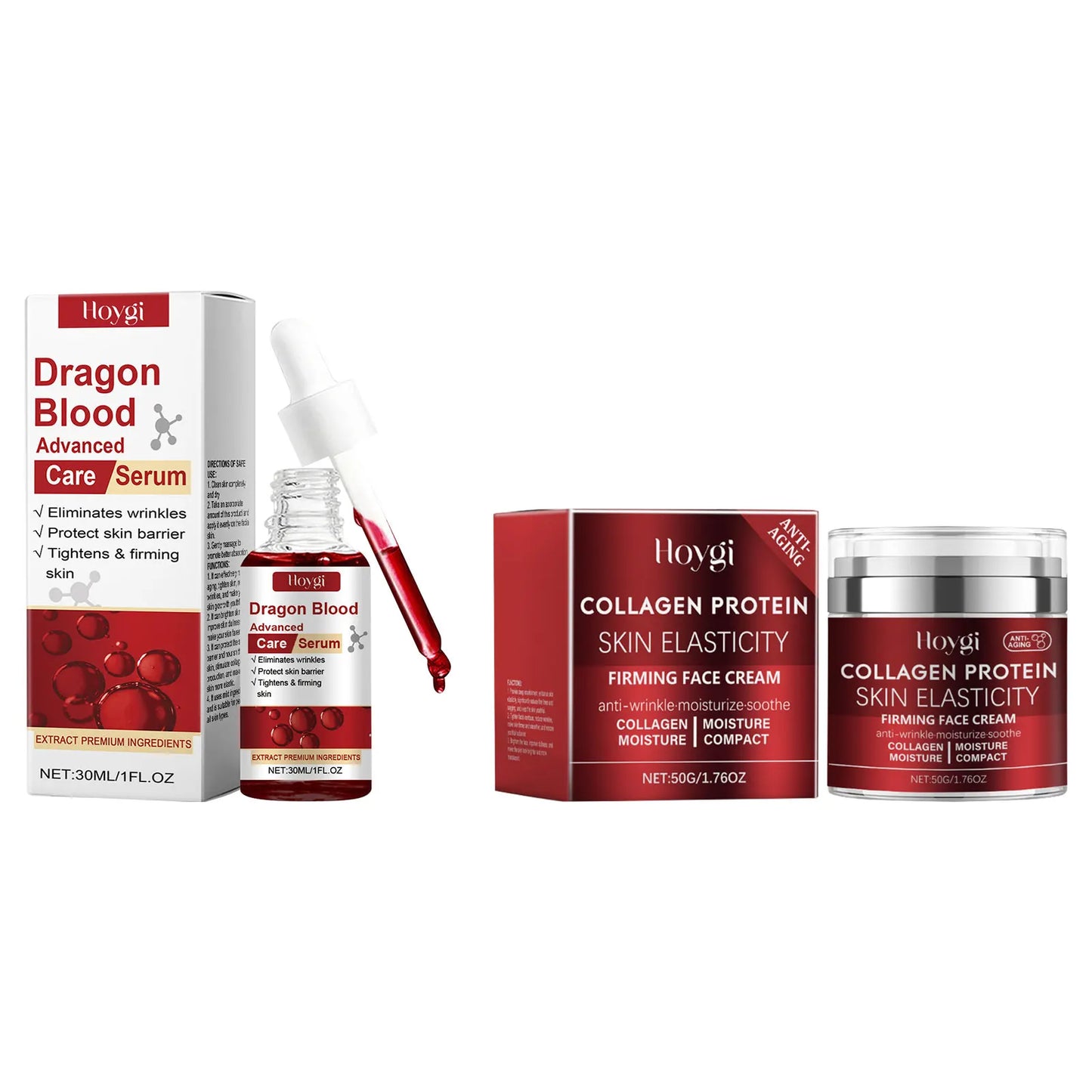 Dragon Blood Serum Repair Skin Barrier Smoothing Rejuvenation Nicotinamide Essence Firming Face Cream Relieve Dryness Skin Care