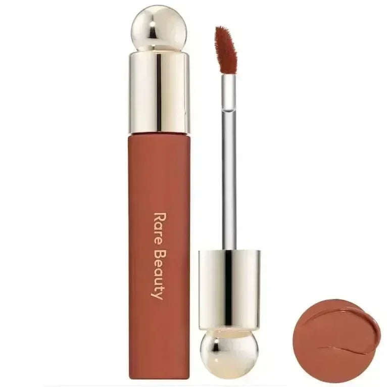 New Fashion ROSE BEAUTY Setting Powder With Mirror Liquid Blush Moisturizing Dual-use Waterproof Lip Glaze Rouge Smooth Makeup