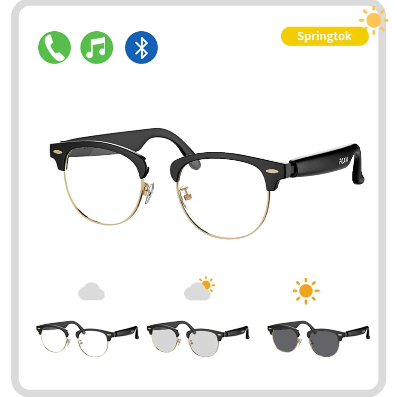 PAXA UF-C8Ultra Anti-Blue Light Sunglasses Smart Bluetooth Glasses Headset 5.4 Call Music Playback Bone Conduction Earphones