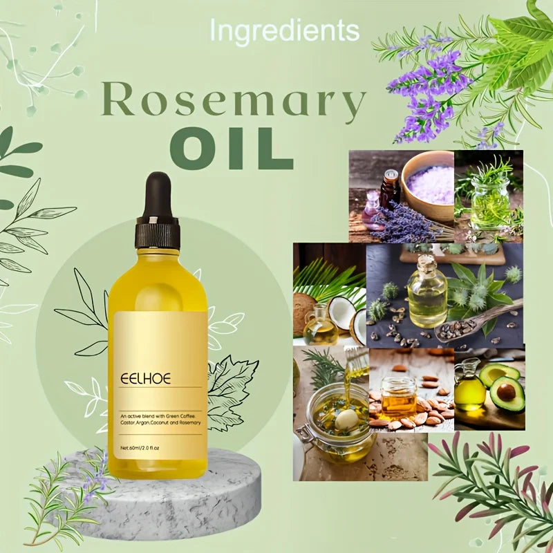 1/3/6pcs Rosemary Hair Scalp Essential Oil Nourishing Moisturizing Includes Lavender Cypress Oil Ideal for Men Women Hair Care
