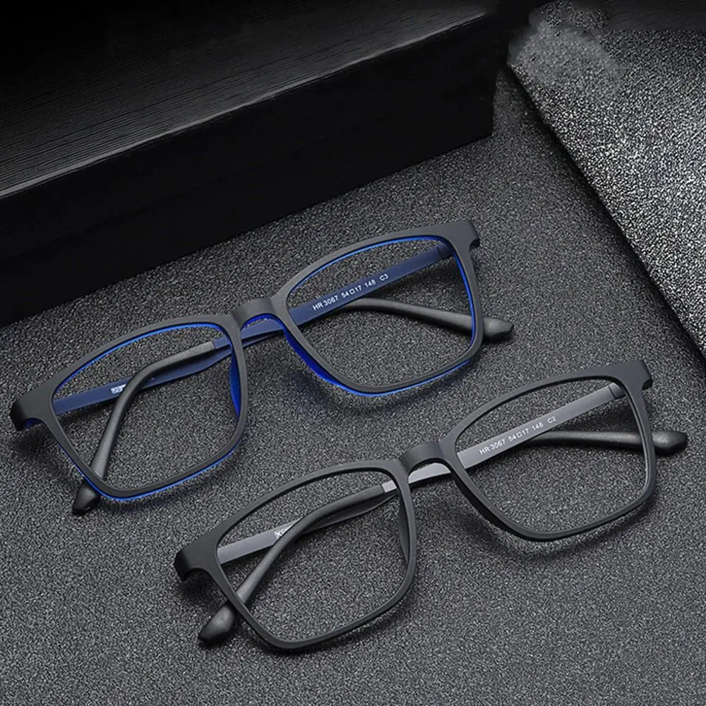 TR90 Ultralight Pure Titanium Reading Glasses Men Women Anti Blue Light Presbyopia Eyeglasses Big Square Prescription Eyewear
