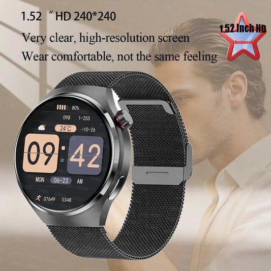 Business Smartwatch Watch Man 1.52 HD Wireless Call Health Tracker Custom Photo Voice Assistant Christmas Gift Watches Commerce