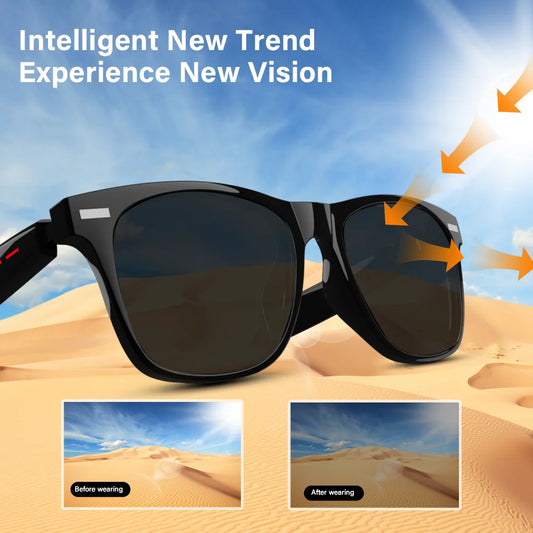 LAXASFIT New Smart Wireless Bluetooth Glasses TWS Listen to music and answer phone calls Men Women Fashion Sunglasses Eyeglasses