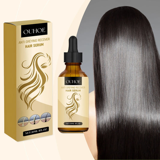 Darkening Hair Oil Blackening Natural Black Color Cleansing Strengthen Nourishment Repairing White Grey Hair Caring Essence Oil
