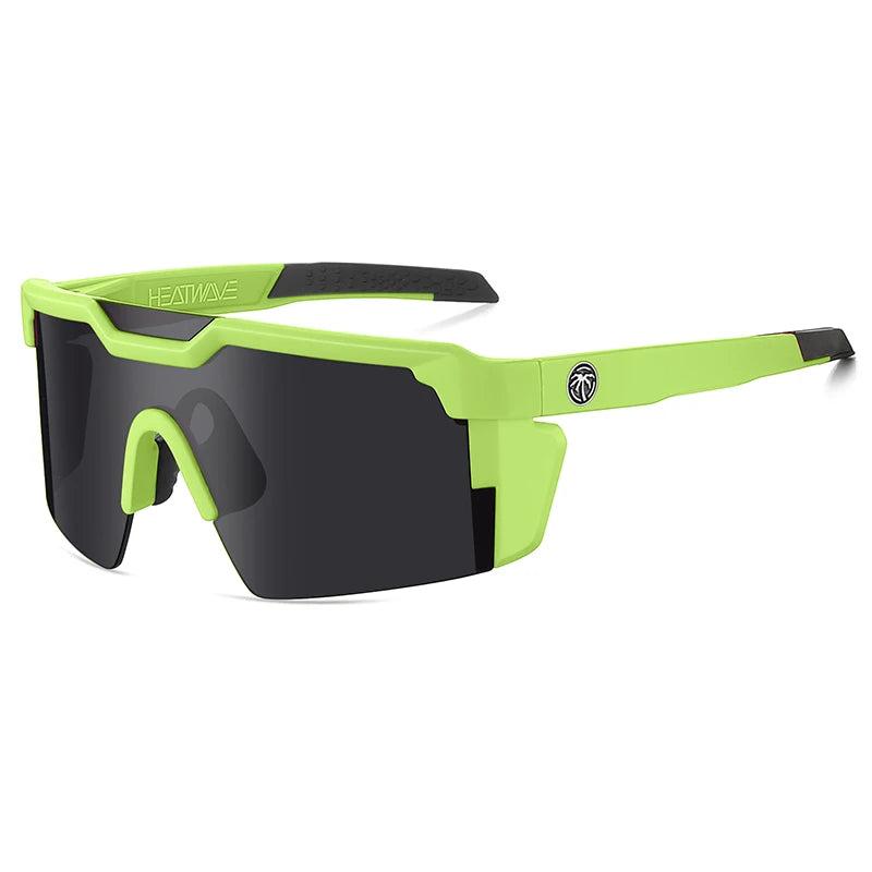 NEW High quality luxury Heat Wave brand sunglasses square Conjoined lens cycling Women men sun glasses UV400