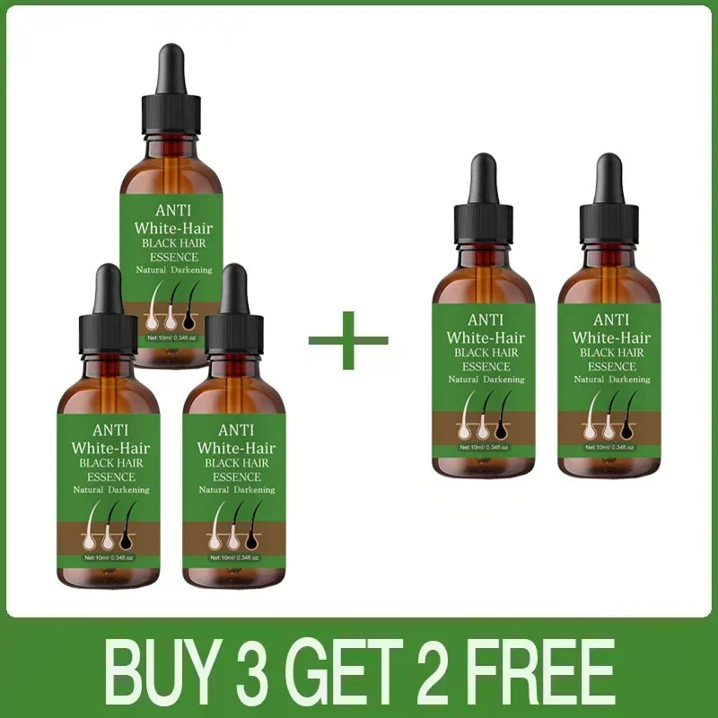 Natural Anti Gray Hair Serum | Nourishing Hair Care Remedy - Repair White & Darkening Hair