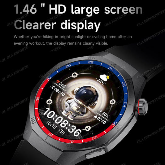 New Men Smart Watch 300mAh Large Battery HD AMOLED Screen Call Smartwatch Women Multiple Sports Modes Waterproof Sports Watches