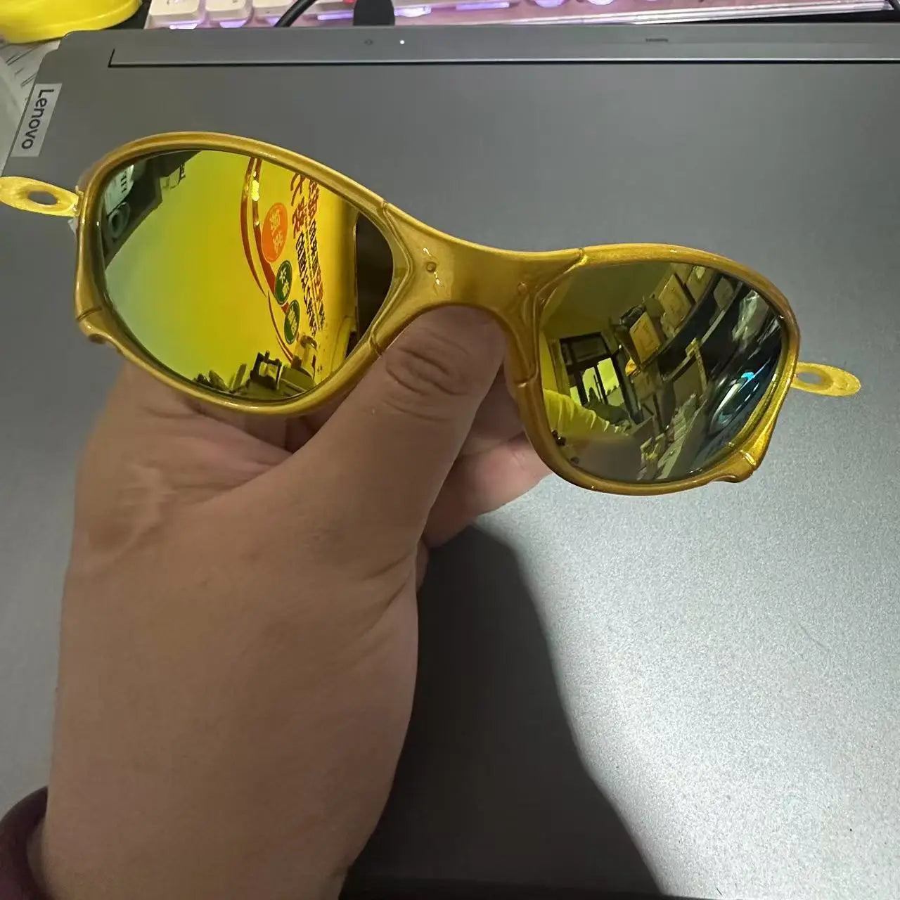 Fashion Sport Cycling Sunglasses Goggles Gradient UV400 Cyberpunk Sunglasses for Men Women Retro lunettes de soleil homme