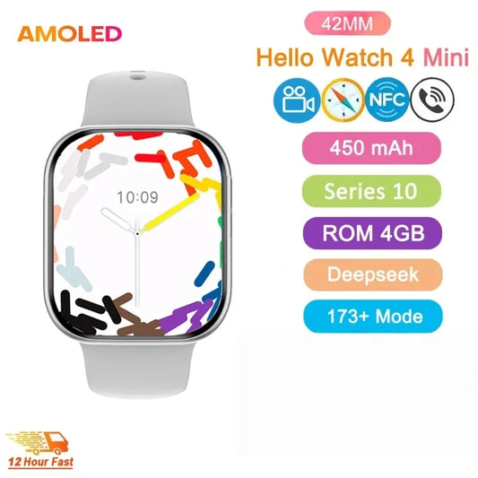 HK10 Pro Max AMOLED Screen Smart Watch NFC Bluetooth Connection 46mm Local Music Recording Adult Smart Watch Sersies